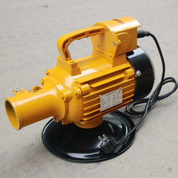 Electric vibrator and concrete vibrator shaft or poker for light construction machinery