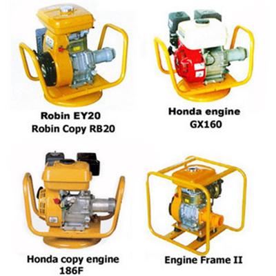 Similar Robin gasoline engine 5HP with frame and coupling for concrete vibrator shaft for light construction machinery